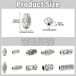 100 шт. 10 стиля тибетских бусин из цинкового сплава&nbsp;FIND-CJ0004-94