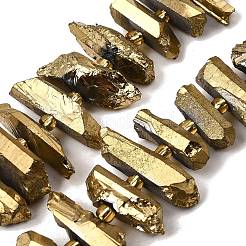 Гальванические природный кристалл кварца бусы пряди G-F800-B