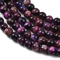 Природных тигровый глаз бисер нитей&nbsp;G-F561-6mm-B07