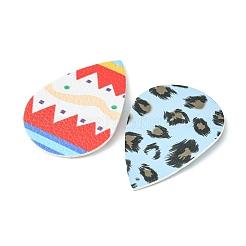 Большие подвески из искусственной кожи в форме капли FIND-X0010-10