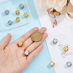 12 шт. 2 бусины из нержавеющей стали 304 STAS-DC0014-43