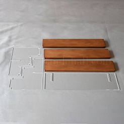 3-ярусные прозрачные акриловые стойки-органайзеры в сборе ODIS-WH0043-147