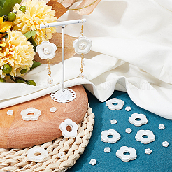 100шт 2 стиля abs пластиковые бусины с имитацией жемчуга OACR-AR0001-11