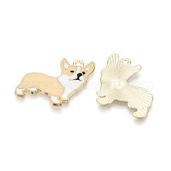 Подвески из эмали и сплава&nbsp;ENAM-S127-014B-01-RS