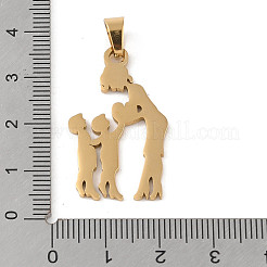 День матери ионное покрытие (IP) 304 подвески из нержавеющей стали STAS-U002-09G