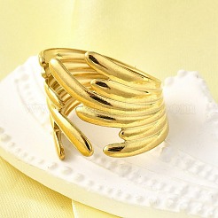 Регулируемые манжеты из нержавеющей стали 304 для женщин RJEW-B123-01G-04