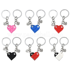 Парный брелок в виде сердца из смолы&nbsp;KEYC-YW00181-01