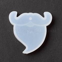 Рождественская тема diy кулон с усами Санта-Клауса силиконовые Молды DIY-K054-01