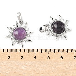 Подвески из натурального аметиста &nbsp;G-F786-08P-27
