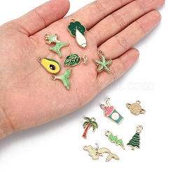 Подвески из сплава эмали 30шт 30 стиля&nbsp;ENAM-YW0002-10