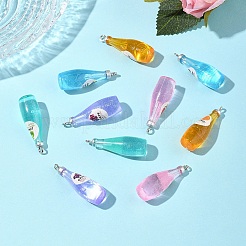 10шт 5 стиля непрозрачные подвески из смолы RESI-FS0001-91