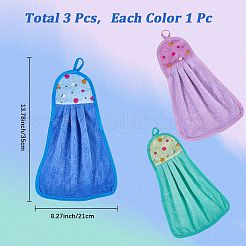 3 шт. 3-х цветное супермягкое волокнистое полотенце для рук&nbsp;TOOL-DJ0001-57A