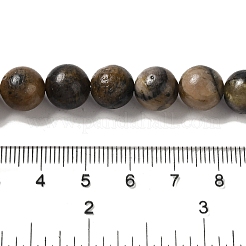 Нити из натуральных киастолитовых бусин G-Q161-A03-04