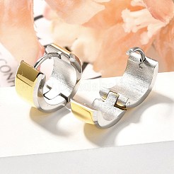 Серьги-кольца из нержавеющей стали 304 для женщин EJEW-C096-47GP