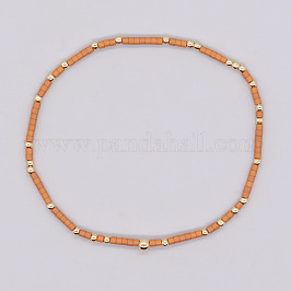 Модный женский браслет ручной работы из радужного стекла и латуни в богемном стиле с бисером