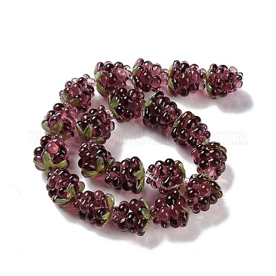 Бусы лэмпворк ручной работы LAMP-Q036-05D-1