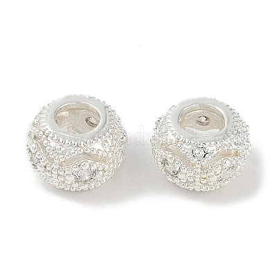 Латунные микро проложить Цирконий Европейский бисером KK-I719-19S-1