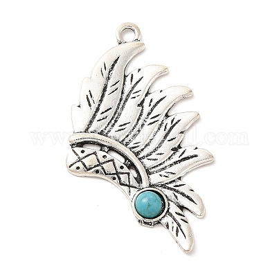 Большие подвески из сплава в стиле ретро TIBEP-L020-02AS-1