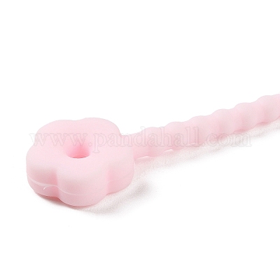 Силиконовые кабельные стяжки в форме цветка AJEW-C034-01A-1