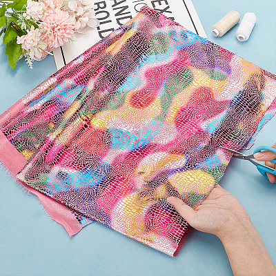 Ткань из полиэстера с позолотой AJEW-WH0314-514A-1