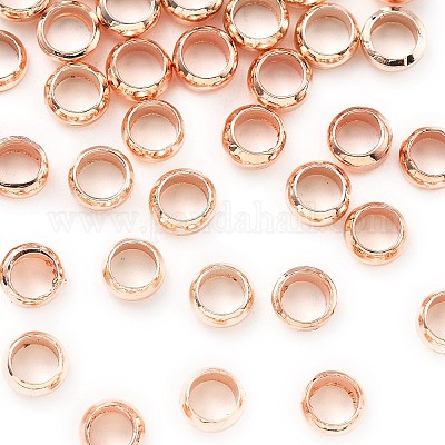 Зажимные бусины из латуни KK-S509-01RG-02-1