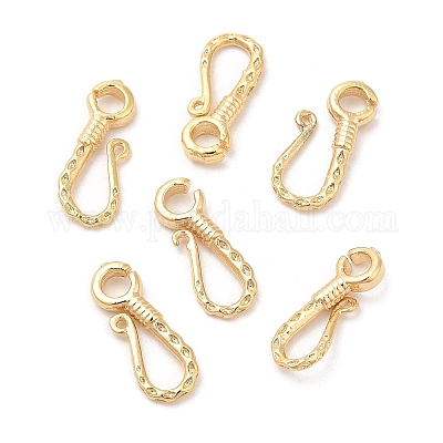 Стойки обшивки латунь s-крюк с застежками KK-M250-09G-1