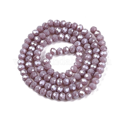 Стеклянные бусины с гальваническим покрытием  EGLA-A044-P4mm-A13-1