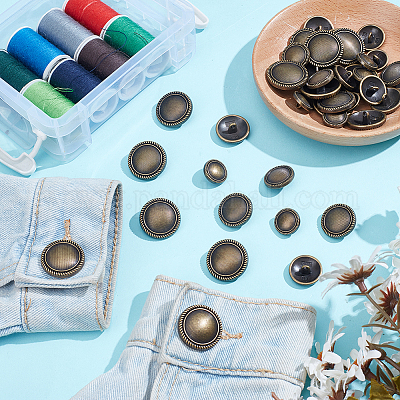 40 шт. 5 стиля литые кнопки FIND-NB0005-78AB-1