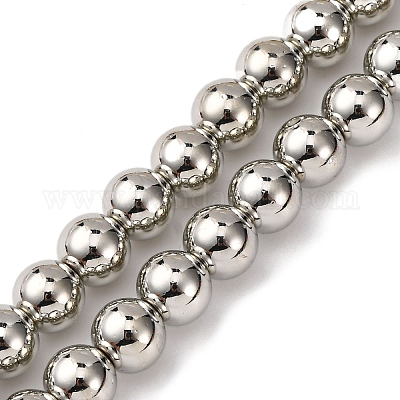 Стеклянные бусины с гальваническим покрытием  EGLA-H109-07E-1