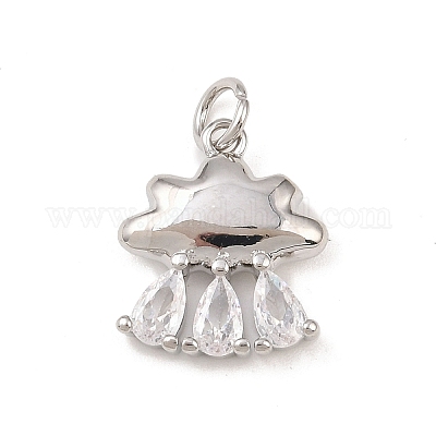 Латунные микро проложить кубического циркония подвески KK-G544-24P-1