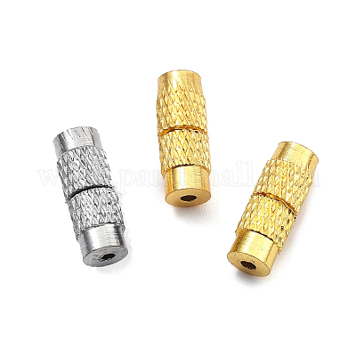 40 комплект 2-х цветных латунных винтовых застежек-колонн KK-FS0001-62-1