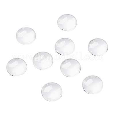 Прозрачные стеклянные кабошоны GGLA-CD0001-01-1