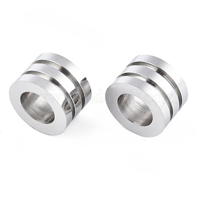 Не тускнеющие европейские бусины из хирургической нержавеющей стали 316 STAS-N097-061P-1