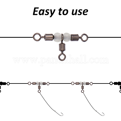 30 шт. 6 стиля 3-х ходовые вертлюжки для рыбалки с крестообразной леской FIND-FH0010-07-1