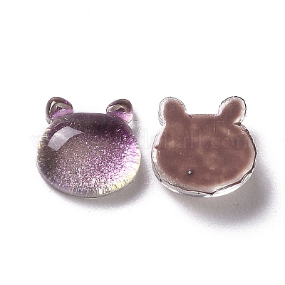 Кабошоны из стекла GLAA-F111-01G-1