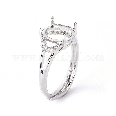 Регулируемые настройки для колец-солитеров из латуни KK-L193-06P-1