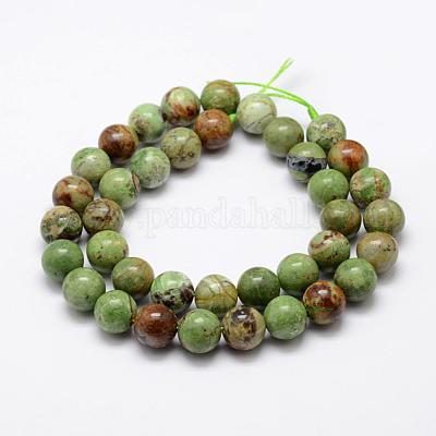 Естественный зеленый опал бисер нитей G-K209-04B-10mm-1