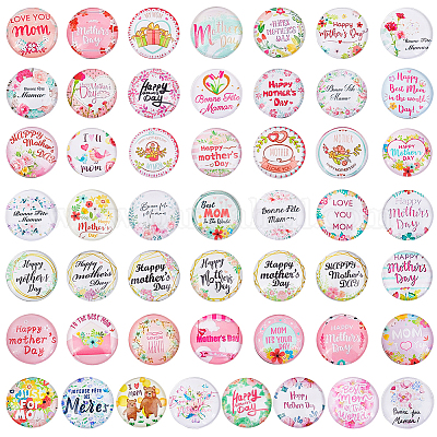 1 пакетик стеклянных кабошонов GGLA-PH0001-41B-1