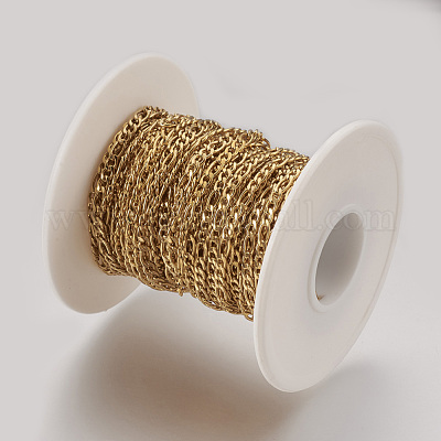 Ионное покрытие (ip) цепи figaro ручной работы из нержавеющей стали 304 STAS-P200-14G-1