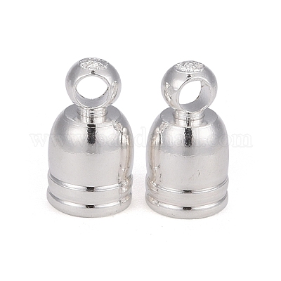 Латунная заглушка для шнура для изготовления ювелирных изделий KK-O139-14A-S-1