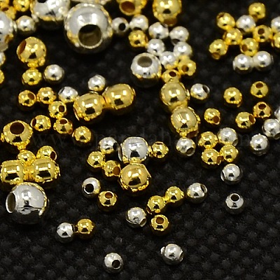 1 коробка смешанный цвет железа круглые Шарики прокладки IFIN-X0002-01-B-1