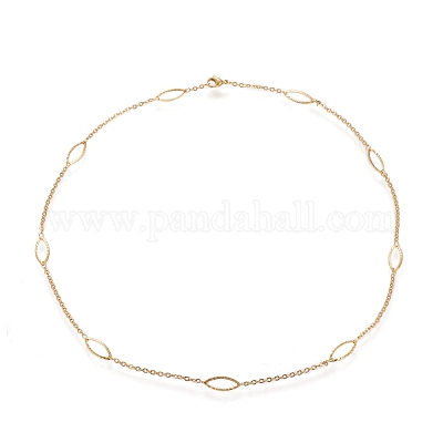 Ожерелья из нержавеющей стали 304 с цепочкой из троса NJEW-M183-02G-1