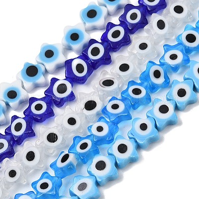 Ручной сглаза бусины бисер нитей LAMP-G166-02-1