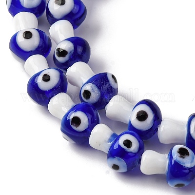 Ручной сглаза бусины бисер нитей LAMP-S069-01A-03-1