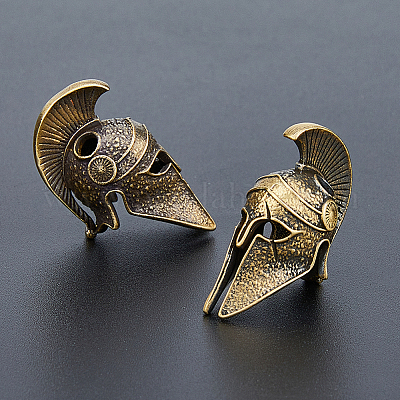 2 шт. латунные европейские бусины в тибетском стиле TIBEB-FH0001-39AB-1