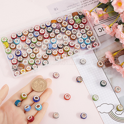 120шт смоляные европейские бусины FIND-SP0002-05A-1