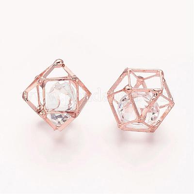 Латунные полые шарики полигон KK-M092-D-RG-1