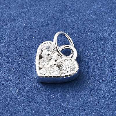 925 стерлинговый серебристый микроформованный кубический цирконий STER-D309-01D-S-1