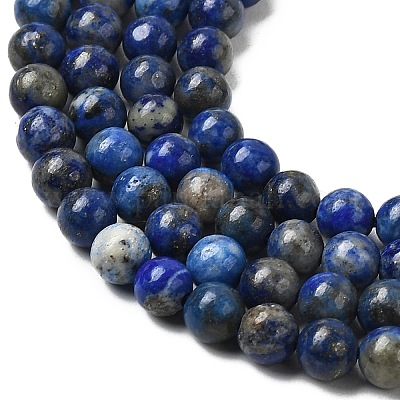 Нитки бусины из натурального ляписа-лазури G-F561-5mm-G-1