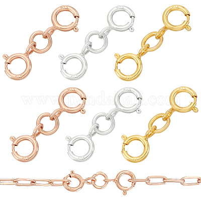 925 стерлингового серебра застежками пружинного кольца FIND-GA00002-1